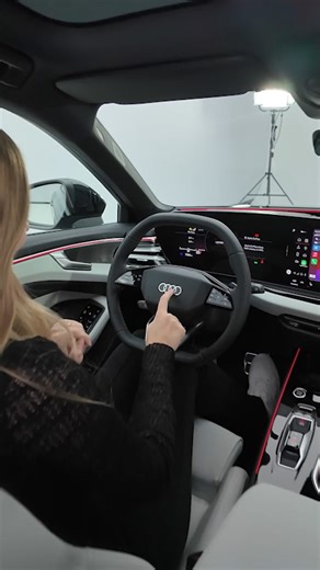 The luxury interior of the Audi A6 Avant