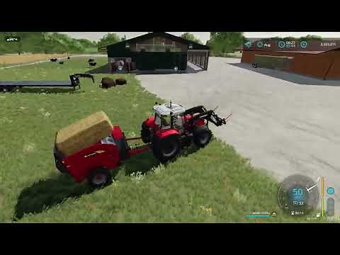 How to put straw in cow barn Farming Simulator 22