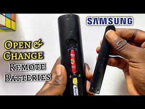 How To Open & Change Batteries On Samsung TV Remote