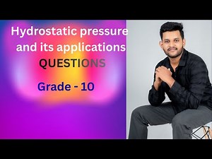 Science grade 10 hydrostatic pressure questions