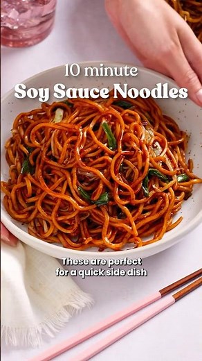 Pan fried Soy Sauce Noodle in 10 mins! 😍 #easyrecipe