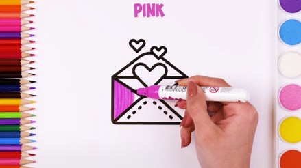 Teaching Color Names Through Drawings for Kids