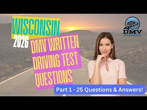 2026 Wisconsin DMV Written Driving Permit Test Study Guide - Part 1