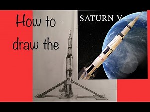 How to draw the Saturn V rocket
