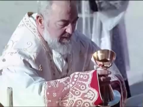 St. Padre Pio presiding over a mass. #catholicism #catholic #Jesus #christianity #padrepio