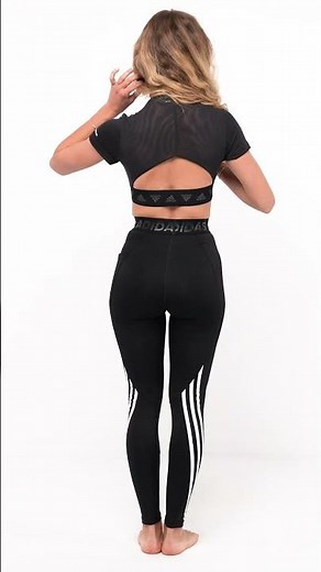 Set From Adidas, Crop-Top With Leggings