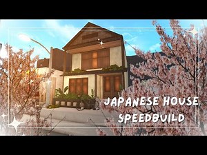 Building a Japanese Themed House in Bloxburg |Roblox Speedbuild|