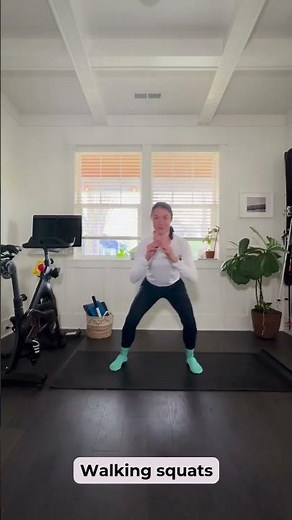 Cardio exercise: Walking squats