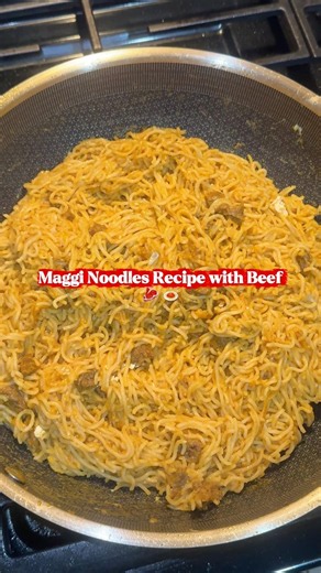 Beef Maggi Noodles recipe #recipe 🍜🥩