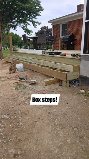 1.7K views · 35 reactions | Box steps coming along! #construction #Deckbuilding | James Burner | Facebook