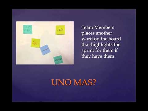 Agile One Word Retrospective Game