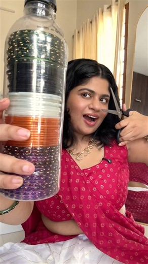 കുപ്പിവള plastic കുപ്പിയിൽ കേറ്റാം 🤯 | Glass Bangles Travel Hack | Style With Me #diy #onam #hack