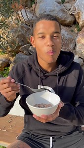 2.7K views · 74 reactions | Nathan makes his own vegan chocolate caramel Lion cereal from scratch! 北 What was your favorite cereal growing up? | LIVEKINDLY | Facebook