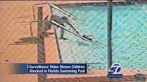 Video shows kids shocked in Florida swimming pool