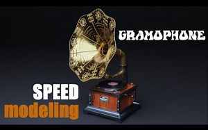 使用blender制作留声机