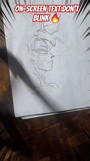 Draw Goku Like a PRO! (Very Easy Method) 🔥 #DragonBallZ #ShortsArt