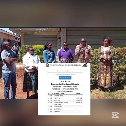Mwakilishi Wadi wa eneo la Kipkenyo huko Kapseret David Kimeli Leting ,aandaa Karamu kusherehekea na wakazi wa eneo hilo baada ya kupata alama ya D- katika Mtihani wa Kitaifa wa KCSE. " wakisema watu wa 0 level mimi nitakuwa mmoja wao. Sitatolewa na hii kazi ya MCA kuna wakati walikuwa wanasema kama hauna certificate ya Form 4 huwezi pewa.... Sasa sahizi hakuna kitu wataniambia" Akasema David Kimeli. Toa maoni yako.... #KBCRadioTaifa | KBC Radio Taifa, Sauti Ya Mkenya