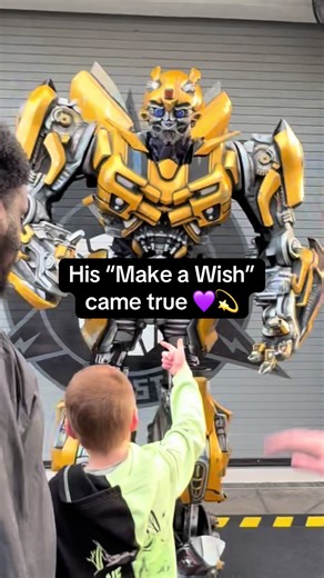 Bumblebee has always been his favorite Transformer. 🤖🐝 So this couldn’t have been sweeter for him. Merrick is battling Sanfilippo syndrome, a progressive neurodegenerative disease often called Alzheimer’s for children. He deserved this win 🏆 #sanfilippo #regression #childhooddementia #bumblebeetransformers #makeawish