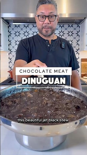 Filipino Dinuguan. Chocolate Meat!