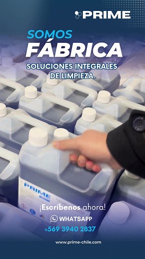 En Prime somos fábrica y contamos con más de 75 productos y soluciones de limpieza. ¿Buscas Volumen? ¿Calidad? ¿Buenos Precios? #Mayorista #Automotriz #Industrial #Hogar #Emprendedor #Comercial 👉 Cotiza con nosotros al WhatsApp 🟢 569 3940 2837 ✔️ www.prime-chile.com 📍 Obispo Arturo Espinoza Campos 2780, Macul.
