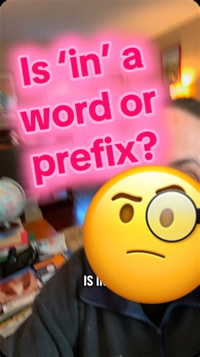 IN. These two seemingly simple letters have quite a bit of depth in them. They can represent a word (free base) and a prefix (bound base). As educators we need to understand the difference to adequately explain the nuances to students. Morphological understanding for the win!!! 🥇 #fyp #iloveteaching #teach #learn #themoreyouknow #smart #learnenglish #structuredliteracy #morphology #morphemes #in #prefix #words #vocabulary #meaning #homeschool #teachersofig #teaching #learning #educate | Laura W