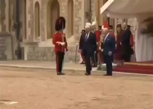 @piersmorgan Charles walks behind Trump. Same as the Queen did. Crown is over.