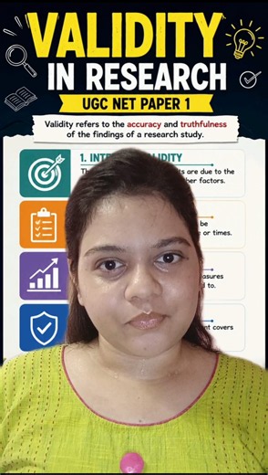 validity in research #ugcnet #paper1 #education #exam
