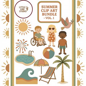 Boho Summer Clip Art- Vol 1