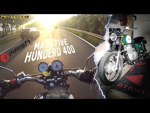 Testing the new 400cc Motorcycle Cafe Racer! Mash Five Hundred 400 REVIEW