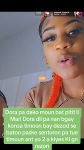 Dora pa vle moun bat pitit li , mesye a gen rezon ui fok timoun nan korije | Media Cho Promo