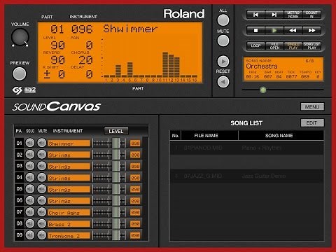 Roland Sound Canvas Demo and Tour for iPad