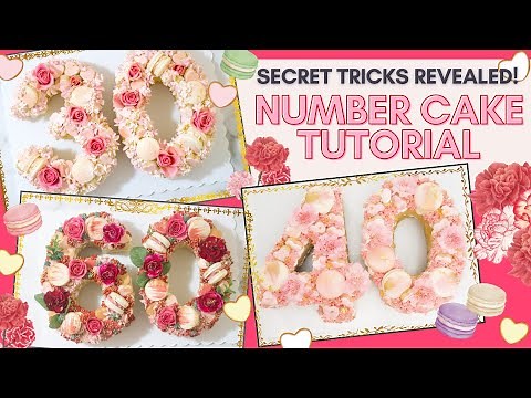 HOW TO BAKE AND DECORATE A BEAUTIFUL NUMBER CAKE | Easy Step-by-Step Tutorial - Pro tips and tricks!