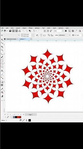 Corel draw vector design illustration tutorial #coreldraw #design #vectordesign #cdr #shorts #viral