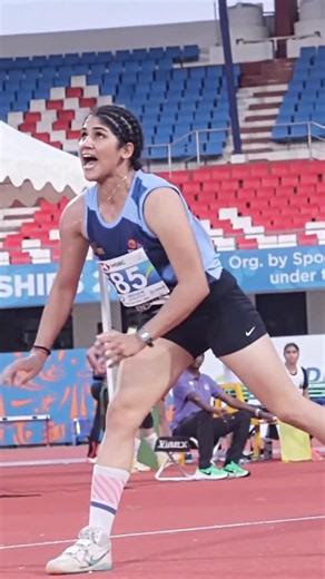 Women javelin throw 65 national inter state #javelinthrow #javelin #shorts #jump #viral #balaji #new