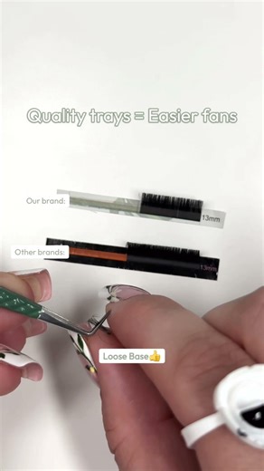 Every beginner lash tech thinks they’re the issue when using poor quality lash trays…
