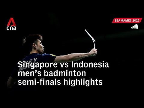 SEA Games 2025: Singapore men’s badminton team take bronze after losing 1-3 to Indonesia