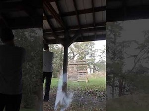 Shooting cans with 1923-1928 Page-Lewis Arms Company model D Reliance