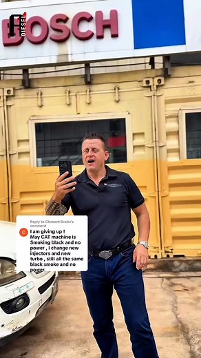 🚜💨 Brand New Injectors and Turbocharger Installed on our CAT Machine… But Still BLACK SMOKE?! Let’s talk about what could be wrong. #DieselMechanic #CATMachine #TurboIssues #InjectorReplacement #DieselSmoke #BlackSmokeProblem #A1DieselAfrica #HeavyEquipment #DieselWorkshop #GhanaMechanics #Turbocharger #CaterpillarRepairs #DieselDiagnosis #TurboInjectorFix #A1Diesel | A1 Diesel Ltd