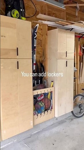 Garage storage lockers idea