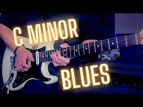 Super Slow Blues Guitar Backing Track - C Minor