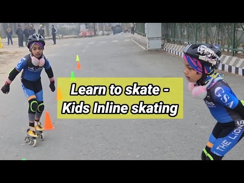 Learn to skate - Kids Inline skating #skating #inlineskate #learninlineskating #skater #trending