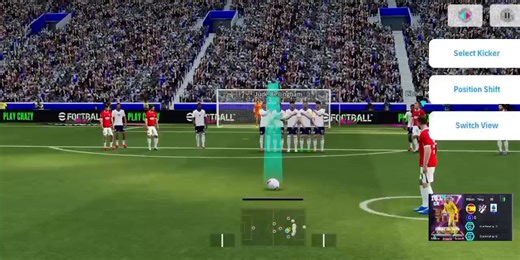 Tutorial on how to score a freekick using De gea