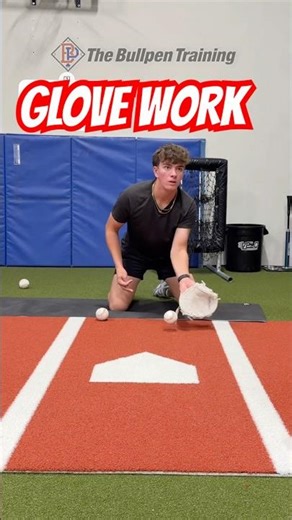 Infielder Glover Work Short Hop Reactions