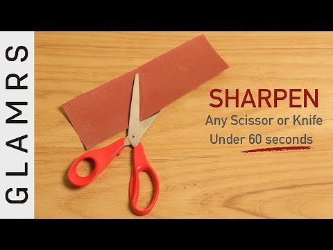 LAZIEST Ways To Sharpen Your Dull Knives and Scissors at Home | DIY Under 60 Seconds!