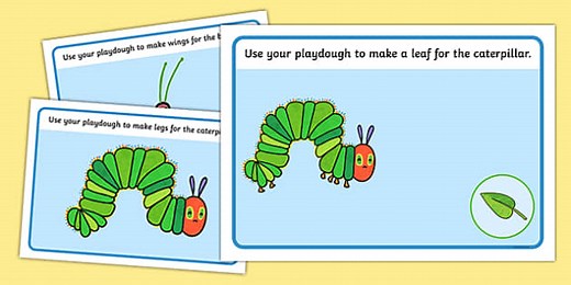 Modelling Dough Mats to Support Teaching on The Very Hungry Caterpillar