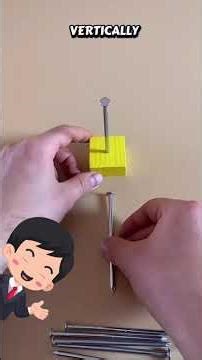 Mind-Bending Nail Balance Challenge - The Art of Balance: 6 Nails Puzzle #tricks