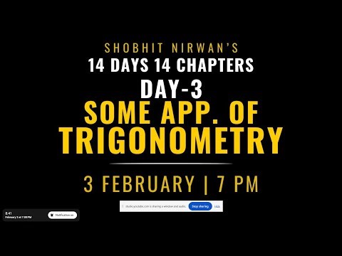 Class 10th Some Applications of Trigonometry One Shot 🔥 | Class 10 Math Ch 9 | #14Days #missionjeet