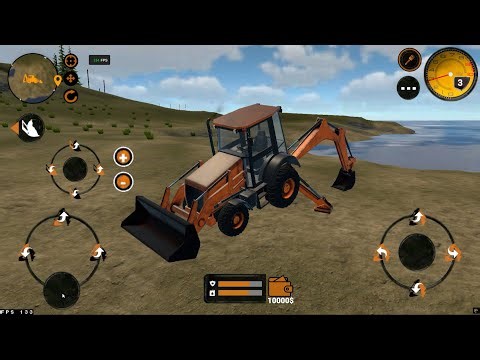 Backhoe Loader JCB Simulator Gameplay - Indian Vehicles JCB Truck Driving - Android Gameplay