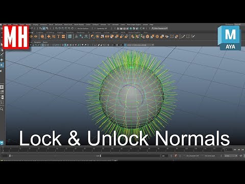 LOCK & UNLOCK Normals in Maya ( and what are those weird lines ? )