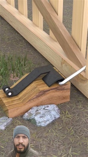 "push- push"_"swinging gate"::a project idea purely for and fan imagination #garden #woodworking